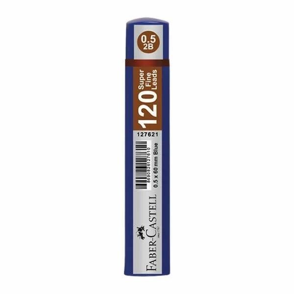Faber-Castell Grip Min Soft 0.5 2B 60mm 120 Li Duman Mavi