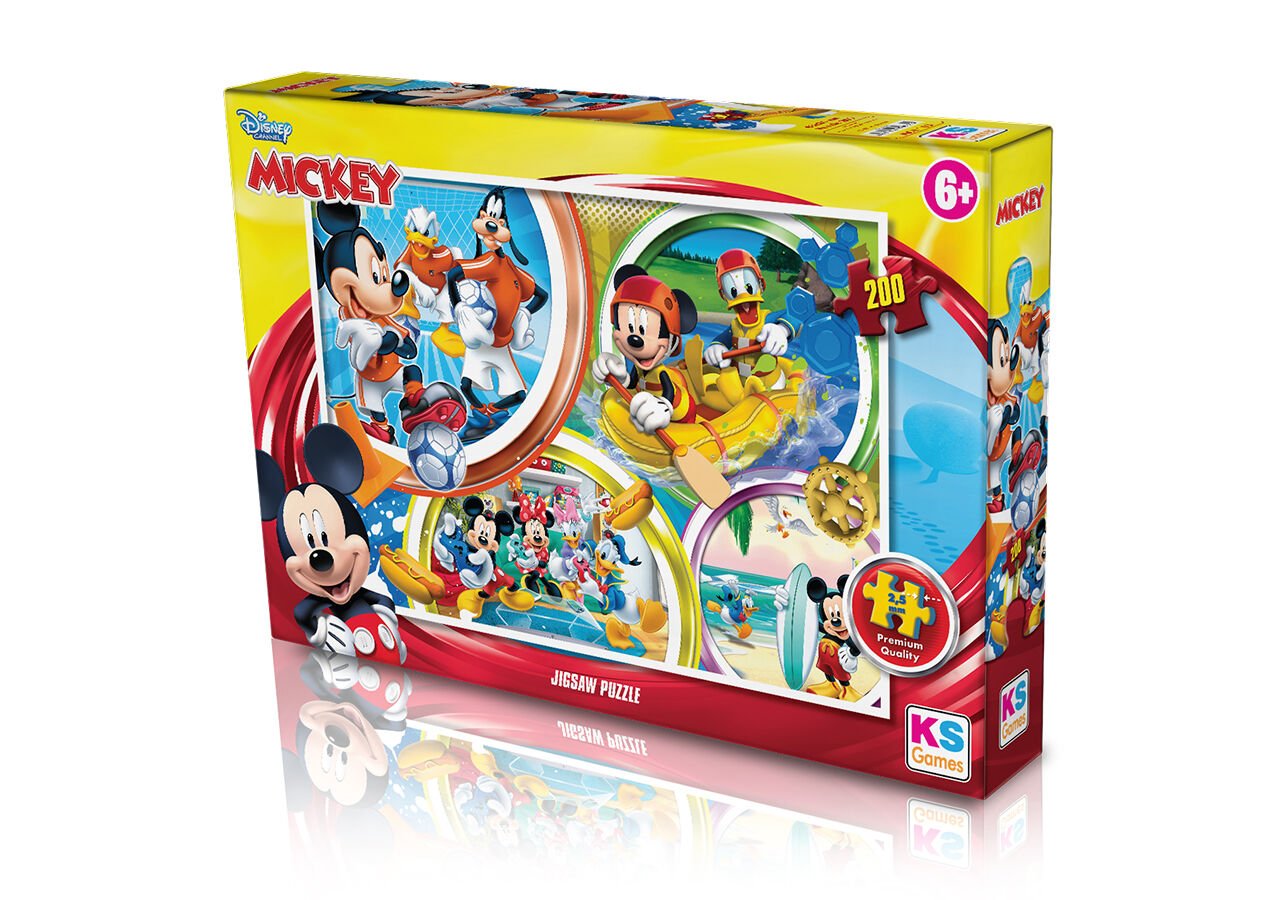 Ks Games 200 Parça Puzzle Mickey Mouse