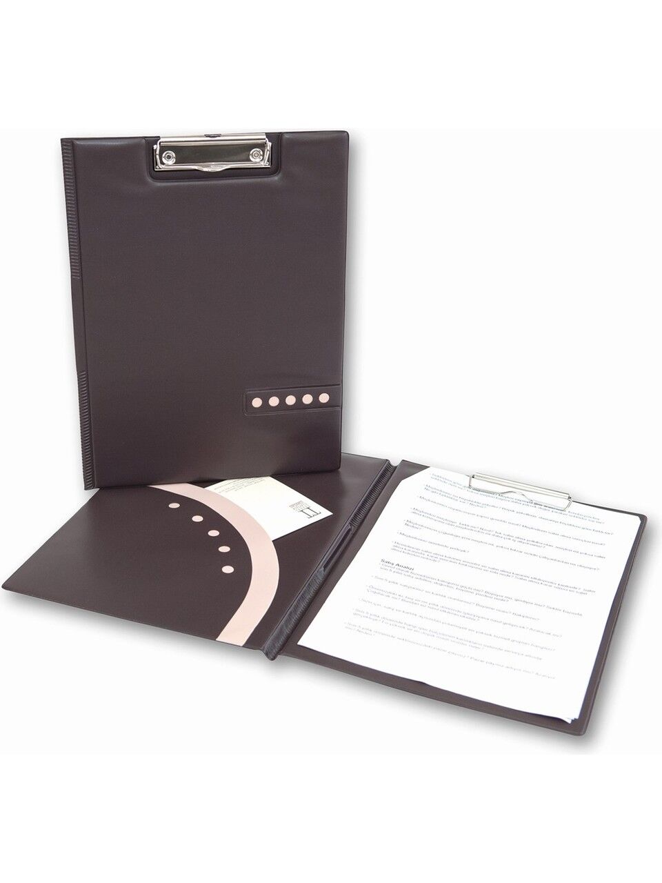 2K Sekreterlik Kapaklı A4 Pvc 100 Yaprak 2996 Kahve24x32 Cm