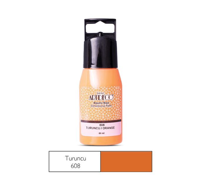 Artdeco Boyutlu Boya 60 Ml Turuncu 608