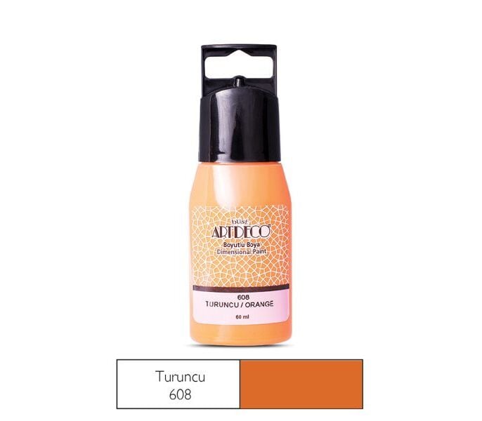 Artdeco Boyutlu Boya 60 Ml Turuncu 608