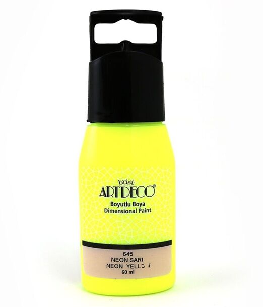 Artdeco Neon Boyutlu Boya 60 Ml Neon Sarı 645