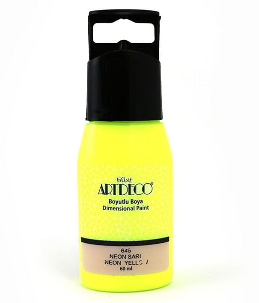 Artdeco Neon Boyutlu Boya 60 Ml Neon Sarı 645