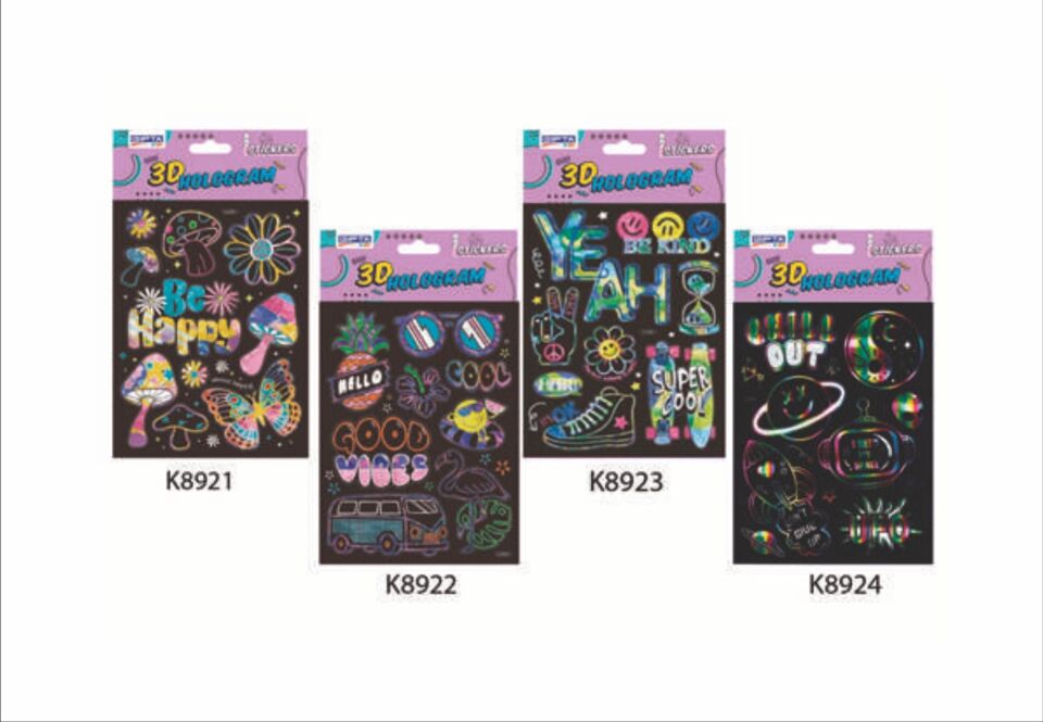 Gıpta Sticker Latest 14x21 Cm 3 D Hologram Chill Out