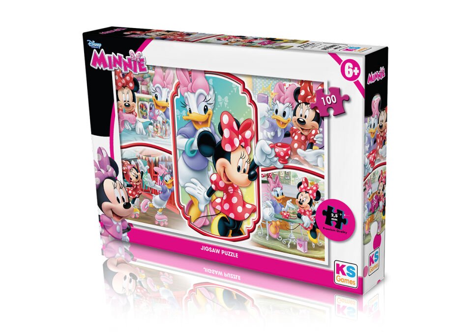 Ks Games 100 Parça Puzzle Minnie Mouse