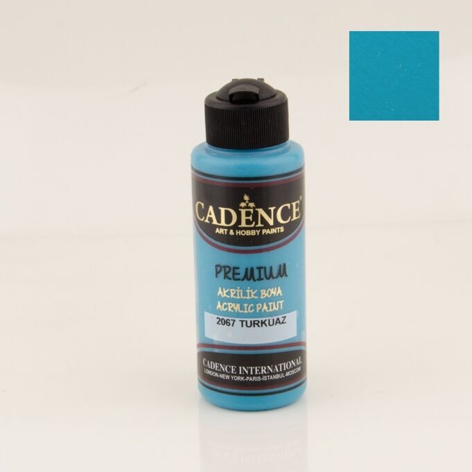 Cadence Premium Akrilik Boya 2067 Turkuaz 120 Ml