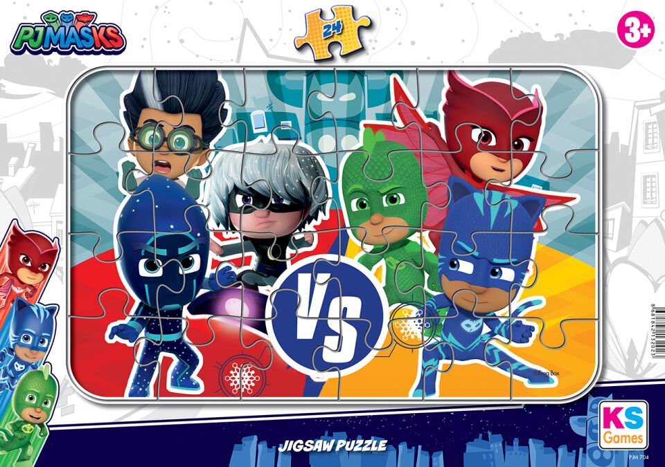Ks Games 24 Parça Frame Puzzle Pj Masks