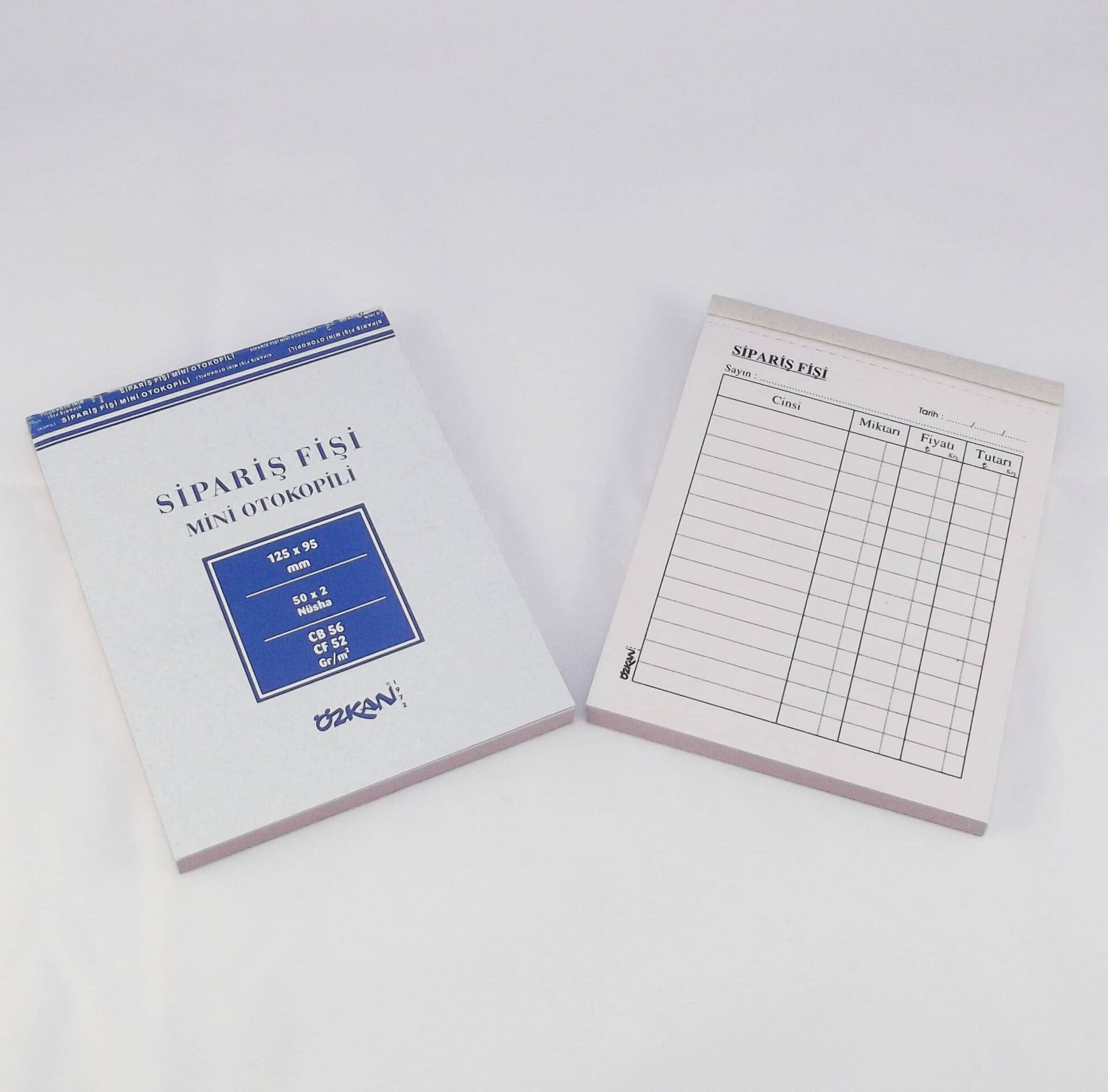 Özkan Sipariş Fişi Mini 50x2 Otokopili