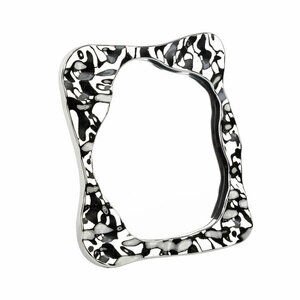 Gıpta Ayna Anthracite Metalik Kare