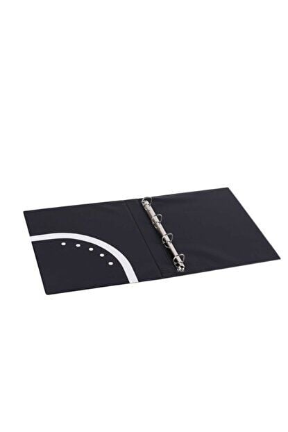 2K Evrak Sunum Klasörü A4 Pvc 3 Cm 4 Halkalı 200 Yaprak 2998 Siyah 27x32 Cm