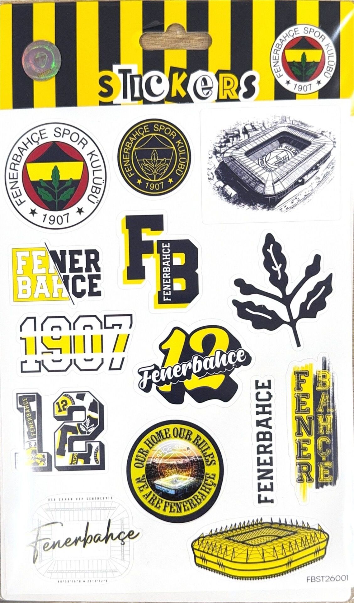 Piolent Fenerbahçe Stadyum Sticker Sheet