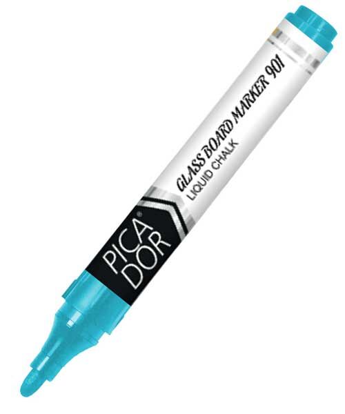 Picador 901 Cam Boya Marker Fosforlu Mavi