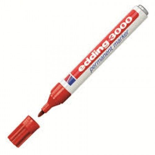 Edding 3000 Permanent Markör Kırmızı