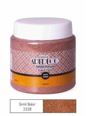 Artdeco Simli Rölyef Macunu 220 Ml Bakır 2328
