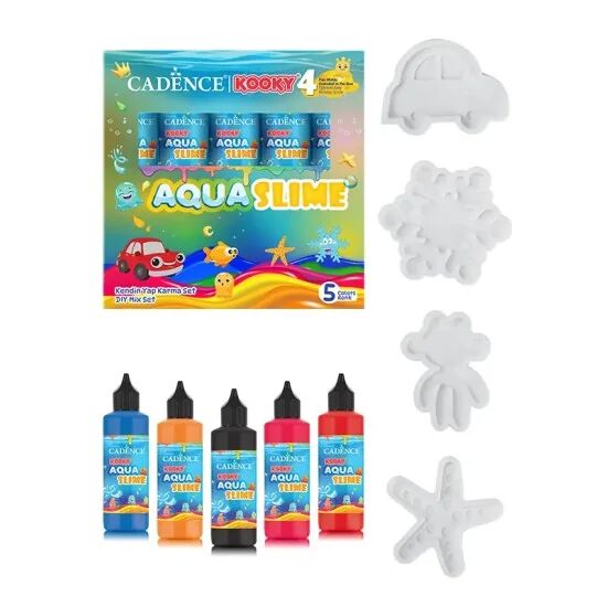 Cadence Kooky Aquaslime Kendin Yap Karma Set 5x90 Ml