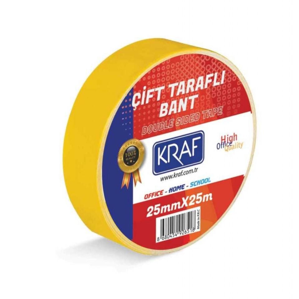 Kraf Çift Taraflı Bant 25 Mm x 25 M 2525G