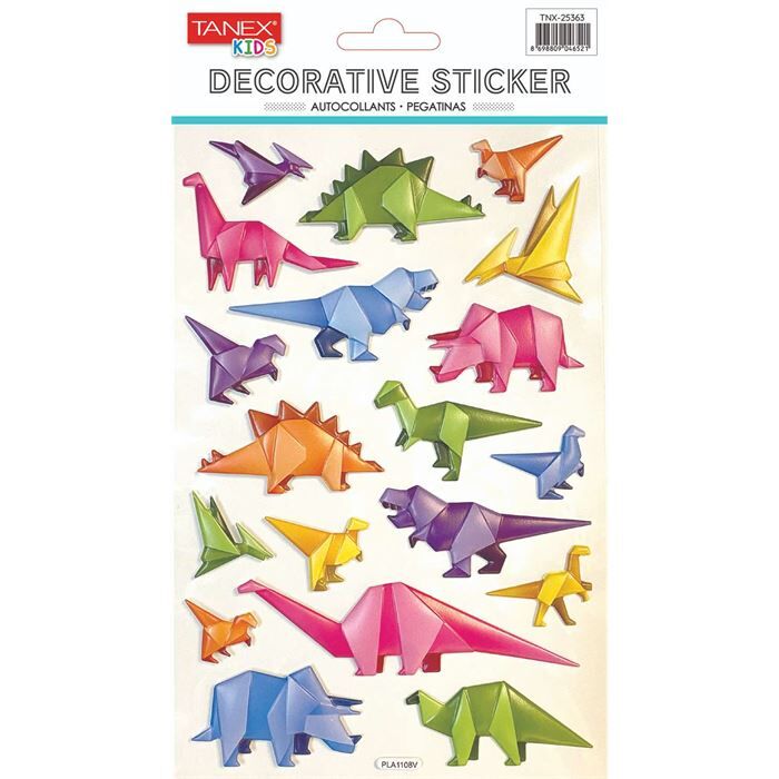 Tanex Tnx-25363 Dinazor 3D Serisi Puffy Etiket