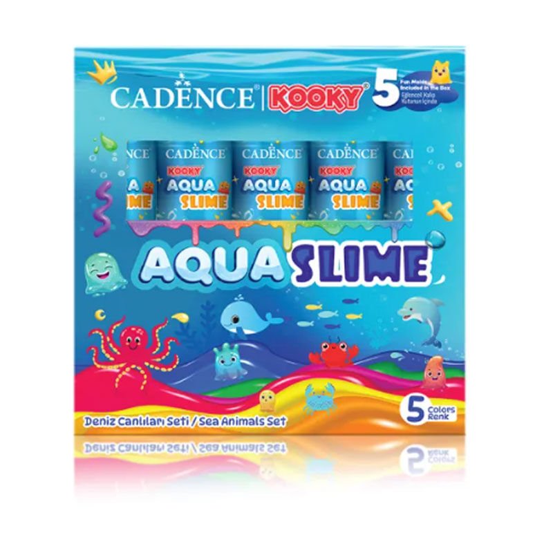 Cadence Kooky Aquaslime Deniz Canlıları Seti 5x90 Ml