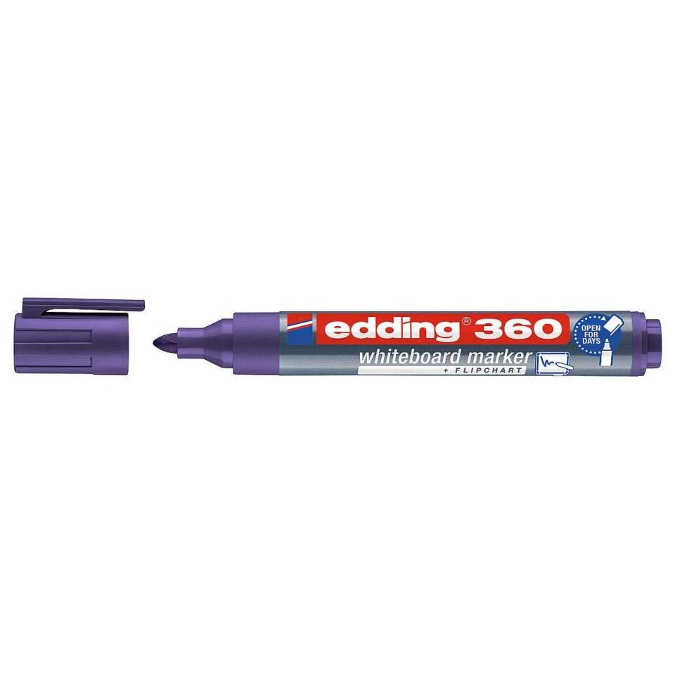 Edding 360 Beyaz Tahta Kalemi Cap Off Mor