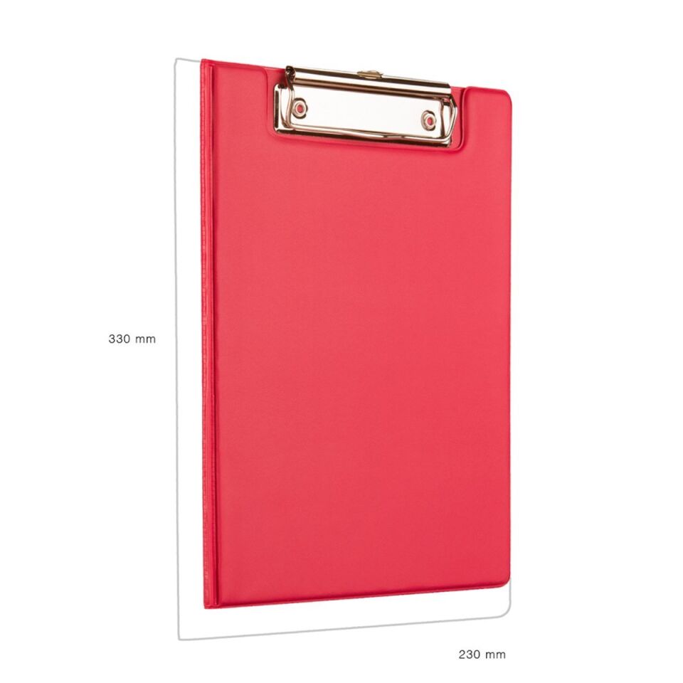 2K Sekreterlik Kapaklı A4 Pvc 100 Yaprak 333 Kırmızı 24x32 Cm