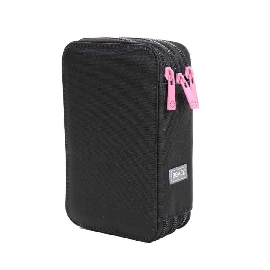 B Back 3 Katlı Kalemlik Black Pink