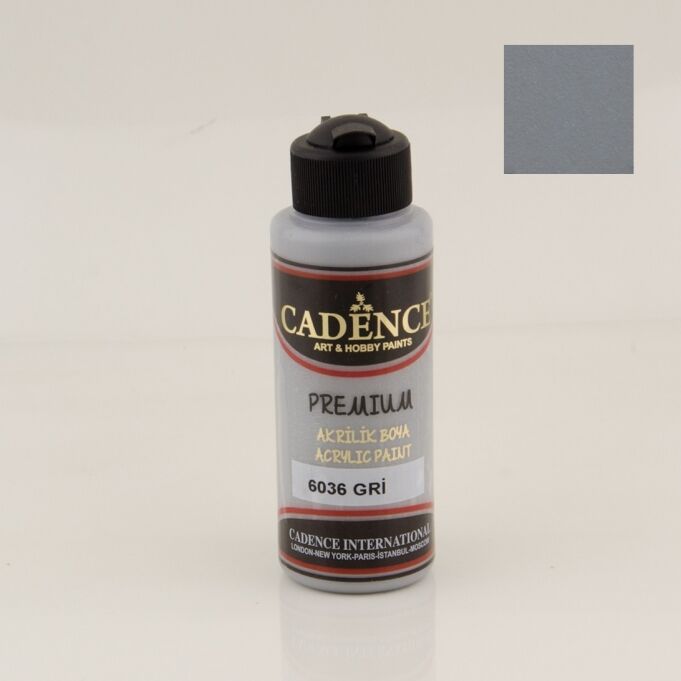 Cadence Premium Akrilik Boya 6036 Gri 120 Ml