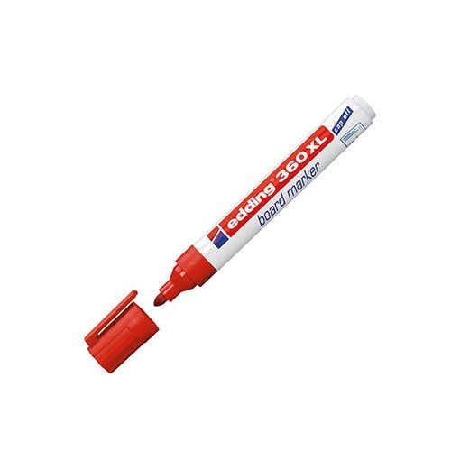 Edding 360XL Beyaz Tahta Kalemi Cap Off Kırmızı