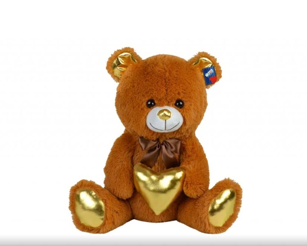 Halley Peluş 50 Cm Parlak Kalpli Ayı
