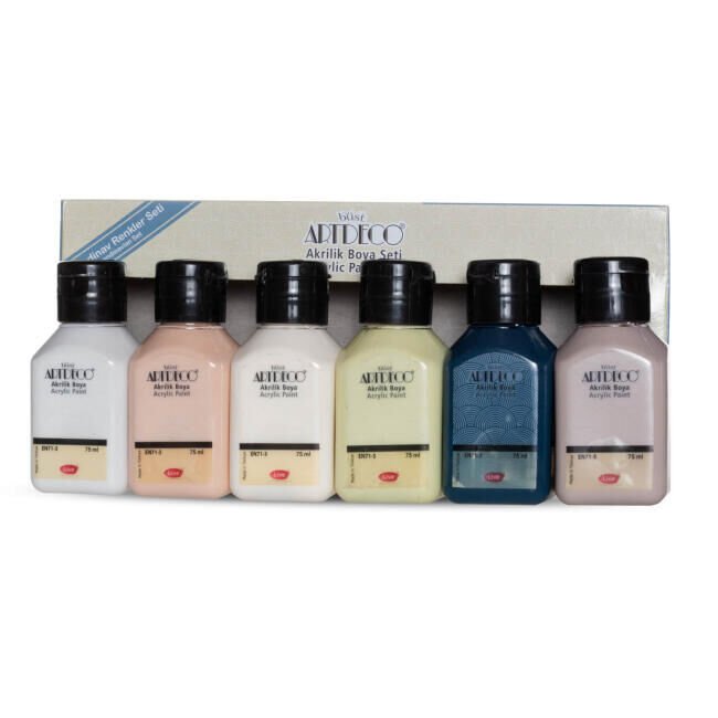 Artdeco Akrilik Boya 6x75 Ml Set İskandinav Renk