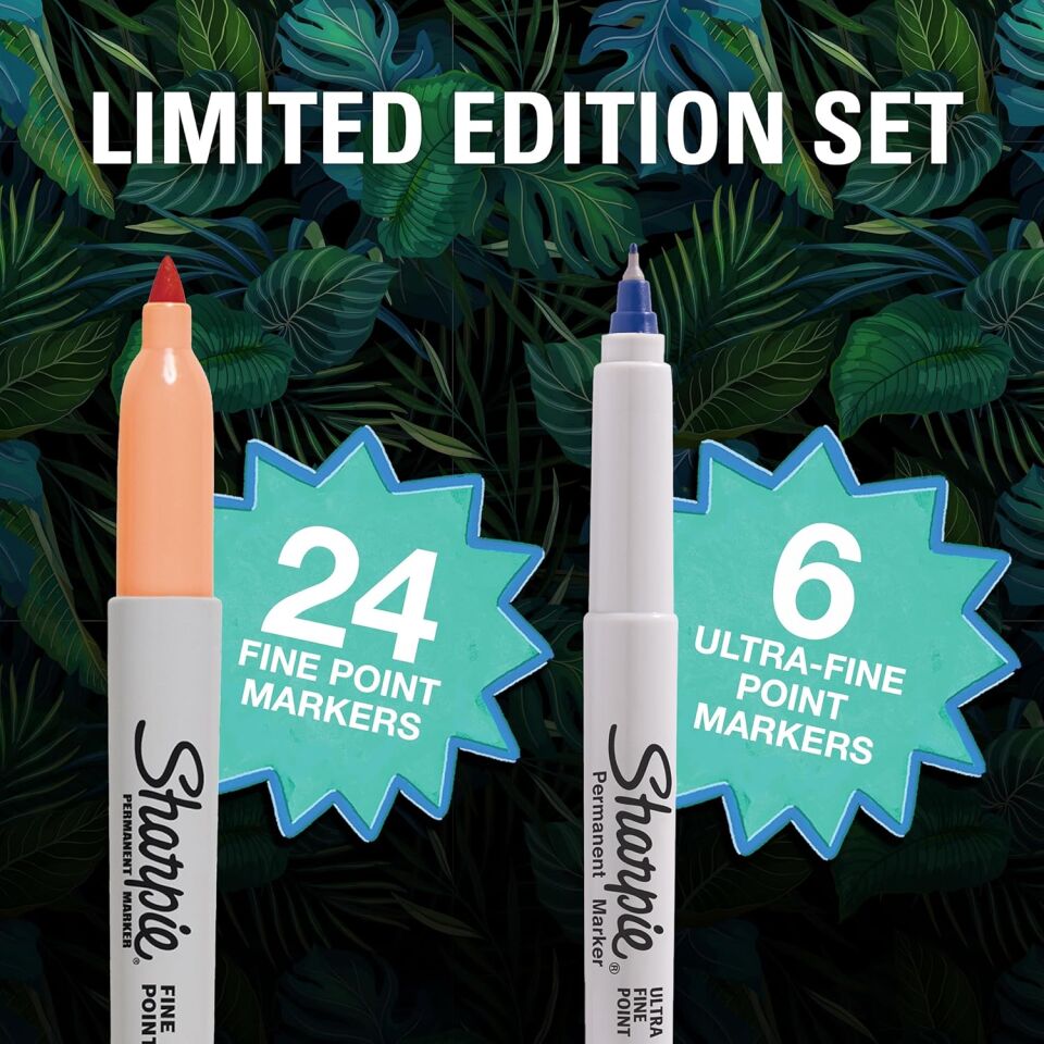 Sharpie Fine Permanent Markör 30 Lu Karışık Kutu - Kertenkele