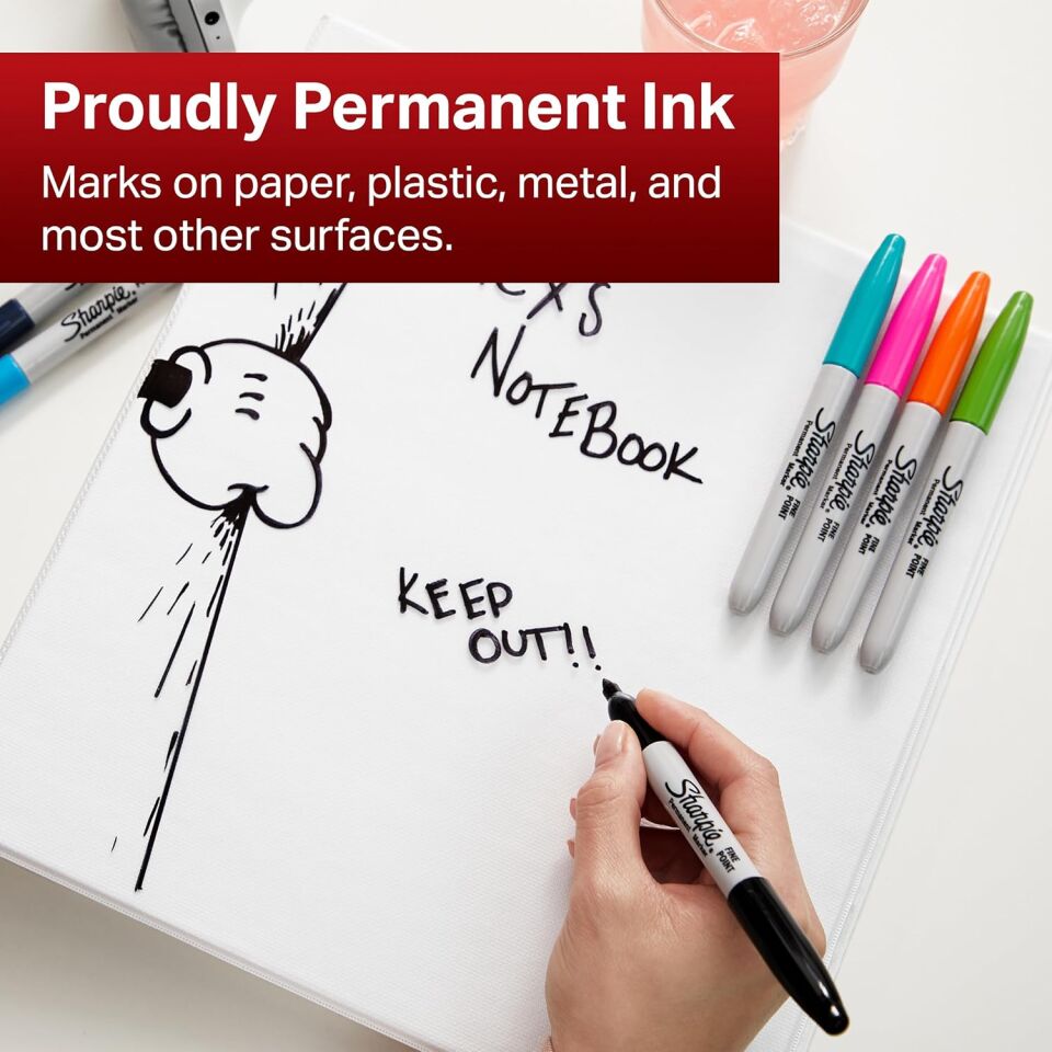 Sharpie Fine Permanent Markör 30 Lu Karışık Kutu - Kertenkele