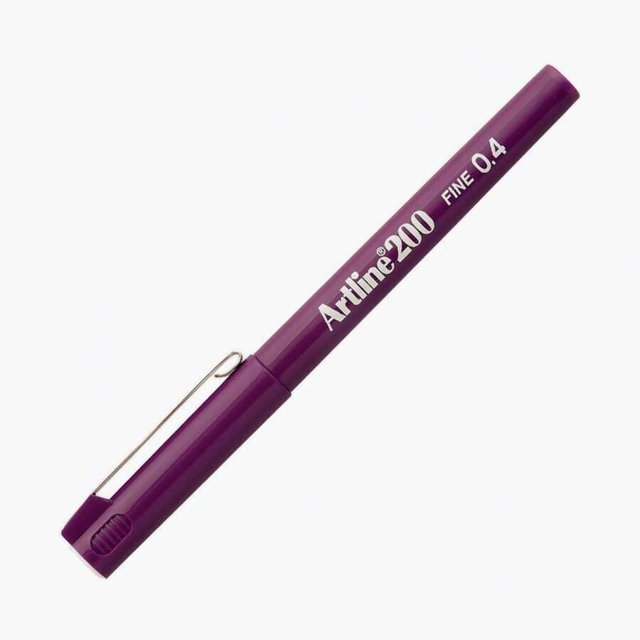 Artline 200N Fine Keçe Uçlu Yazı Kalemi Uç:0,4 Mm Magenta