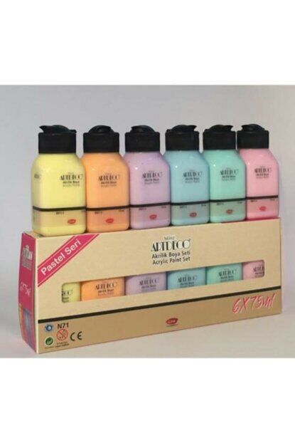 Artdeco Akrilik Boya 6x75 Ml Set Pastel Renkler