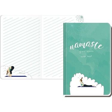 Keskin 17x24 100 Yaprak Çizgili Spiralli Sert Kareli Kapak Sevimli Hayvanlar Defter