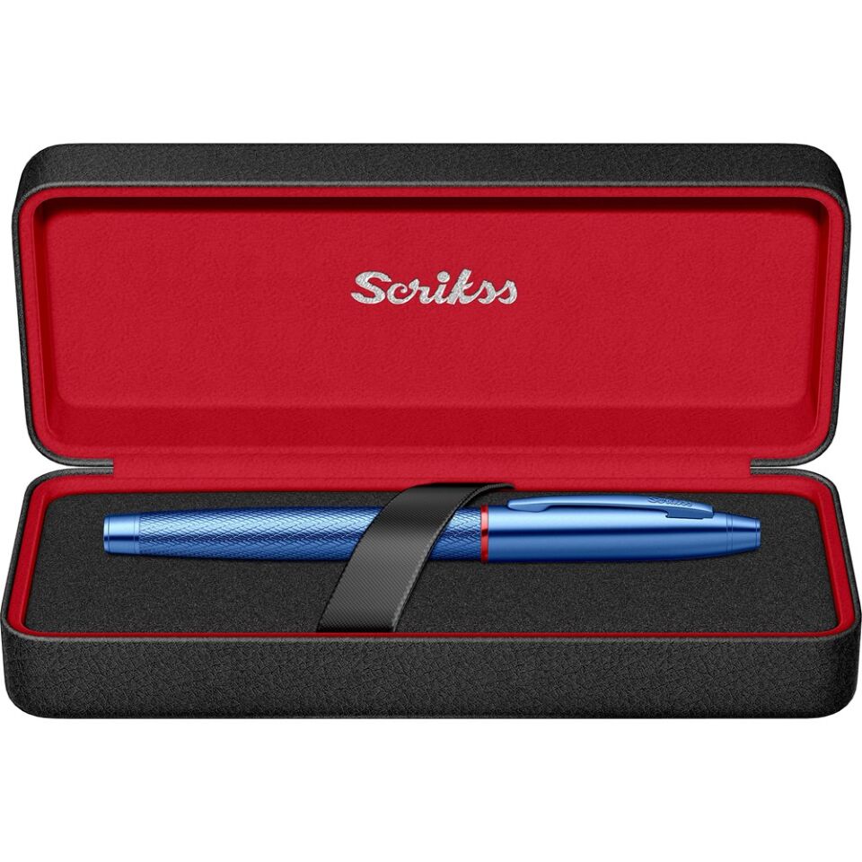 Scrikss 35 Dolmakalem Metalik Mavi