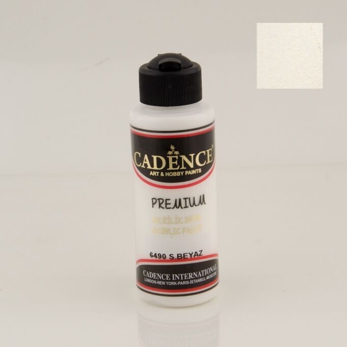 Cadence Premium Akrilik Boya 6490 Sıcak Beyaz 120 Ml