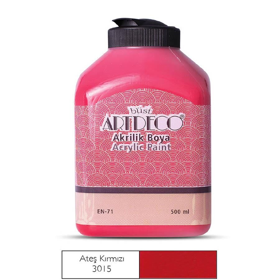 Artdeco Akrilik Boya 500 Ml Ateş Kırmızı 3015