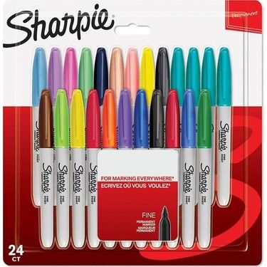 Sharpie Fine Permanent Markör 24 Lü Karışık Blister