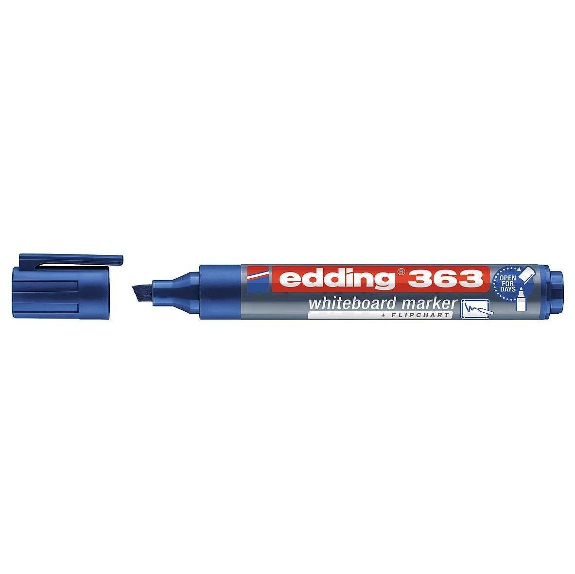 Edding 363 Beyaz Tahta Kalemi Cap Off Mavi