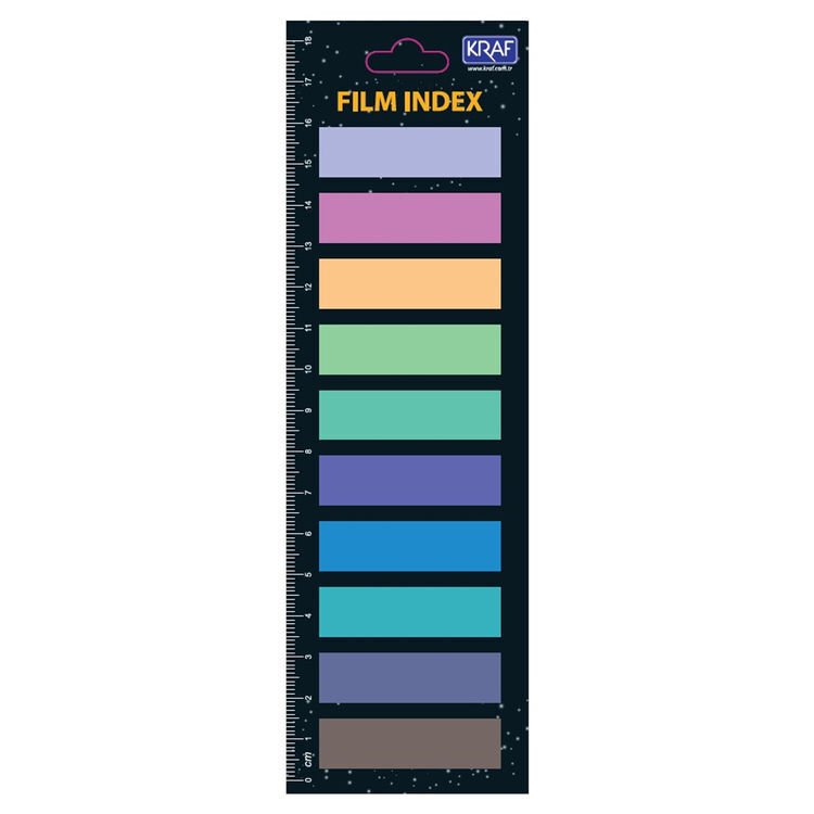 Kraf İndex Film Pp 13x44 Mm 10 Renk x 20 Yaprak 51246