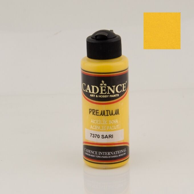 Cadence Premium Akrilik Boya 7370 Sarı 120 Ml