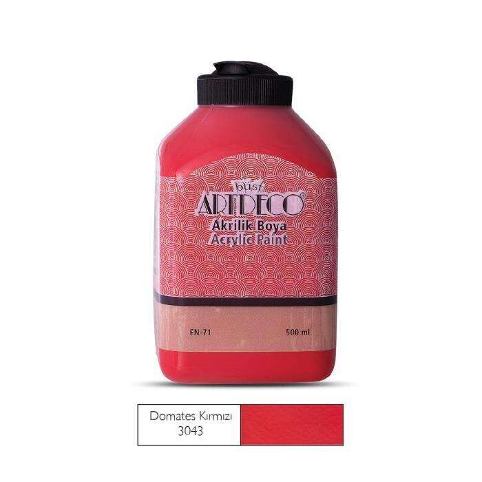 Artdeco Akrilik Boya 500 Ml Domates Kırmızı 3043