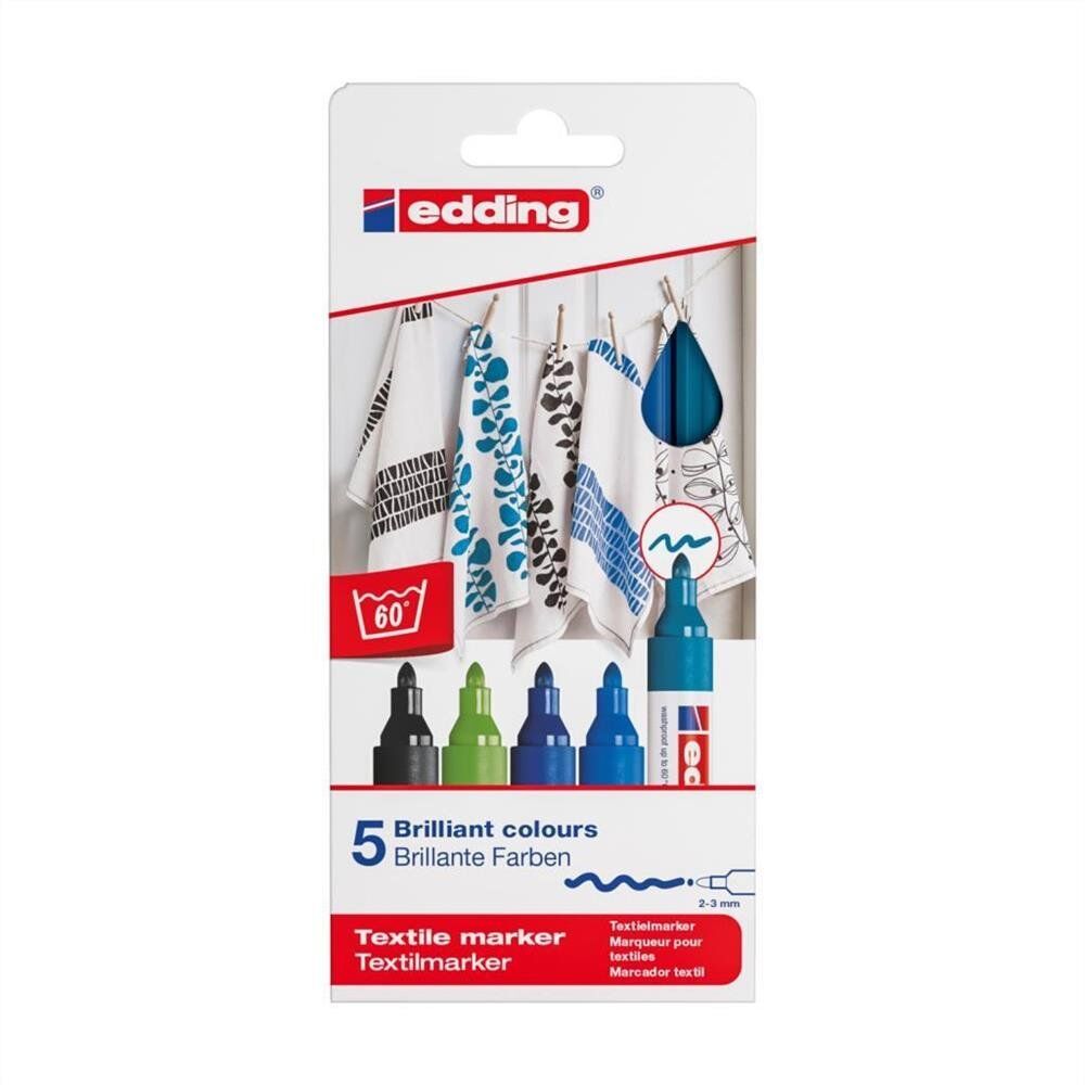 Edding 4500 Kumaş Boyama Kalemi 5 Li Kutu Cool