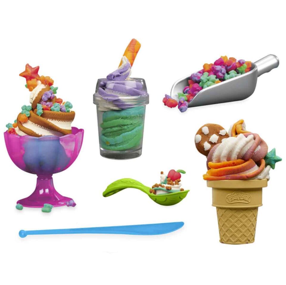 Playdoh Rainbow Swirl Ice Cream Plays