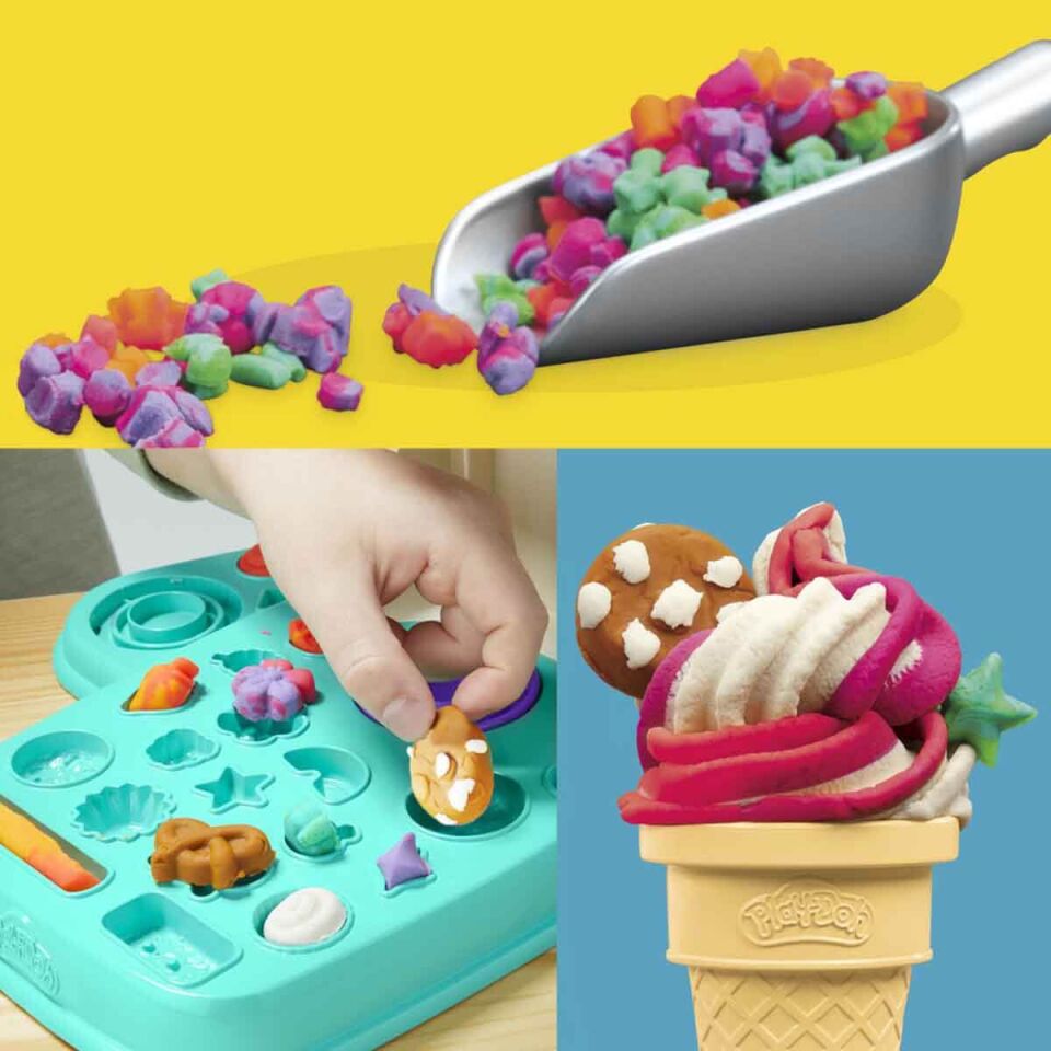 Playdoh Rainbow Swirl Ice Cream Plays