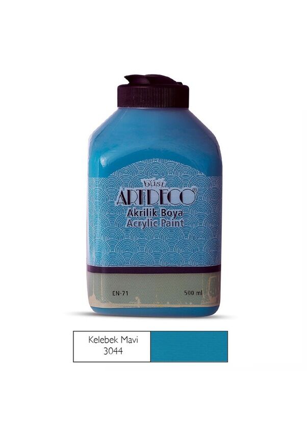 Artdeco Akrilik Boya 500 Ml Kelelbek Mavi 3044