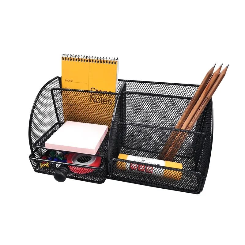 Kraf Perfore Masa Seti Kombine Çekmeceli 412G Siyah