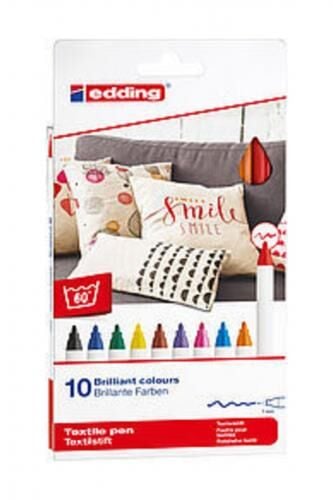 Edding 4600 Kumaş Boyama Kalemi 10 Lu Kutu Basic