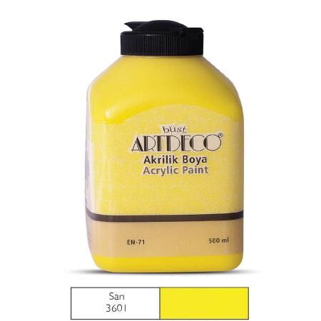 Artdeco Akrilik Boya 500 Ml Sarı 3601
