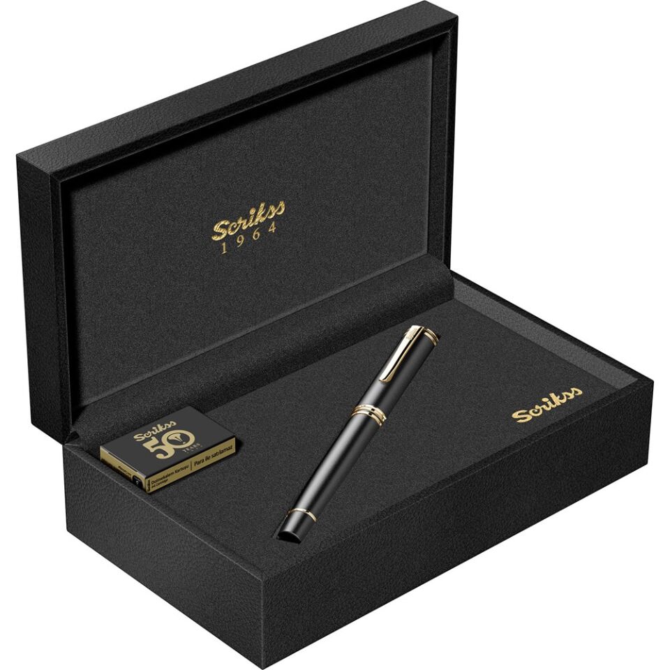 Scrikss Dolma Kalem Fortune Siyah Altın M Uç